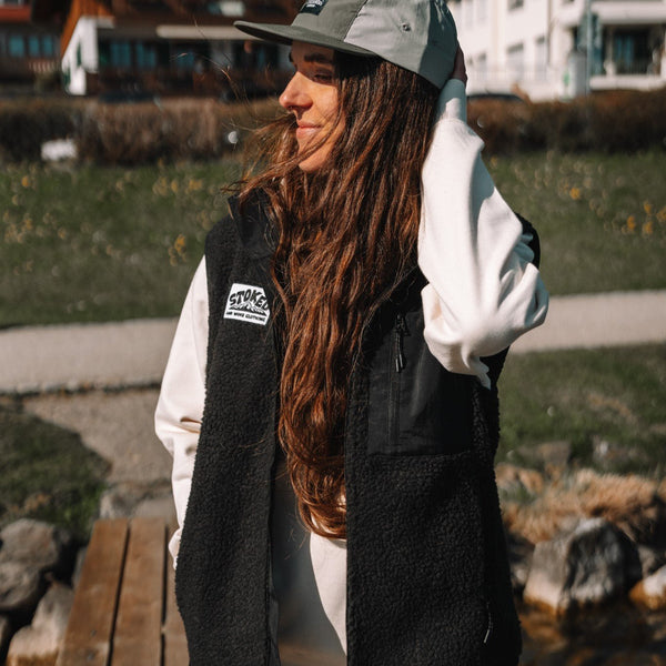 Recycled "Explorer" Sherpa Fleece Vest - Stoked&Woke Clothing