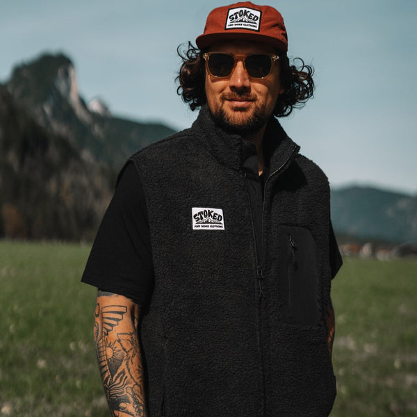 Recycled "Explorer" Sherpa Fleece Vest - Stoked&Woke Clothing