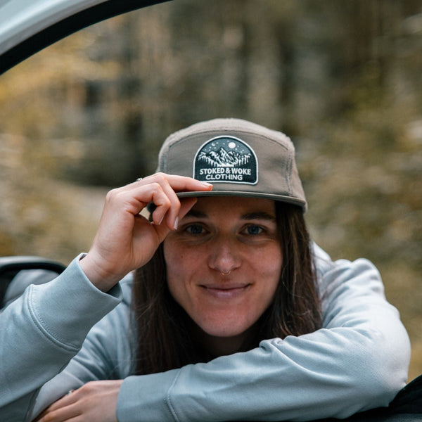 Recycled Fleece Camper Cap - Olive Green - Stoked&Woke Clothing