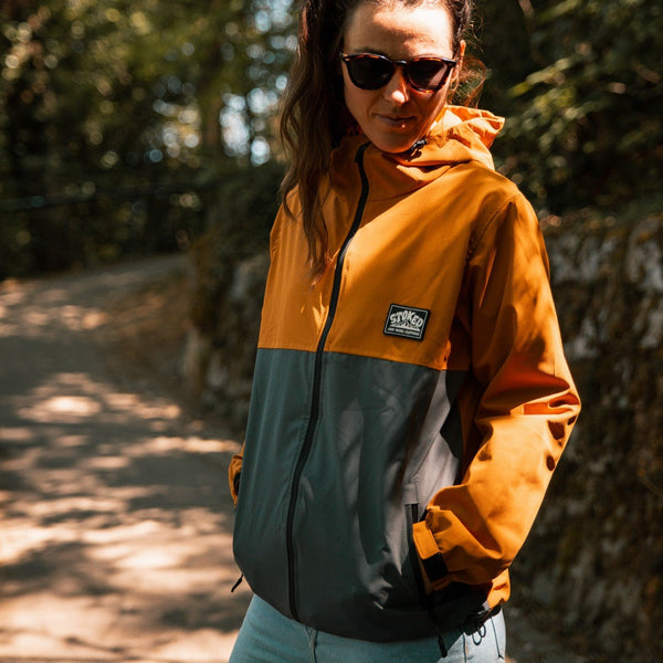 Recycled "Nomad" Travelers Jacket - Mustard / Charcoal - Stoked&Woke Clothing