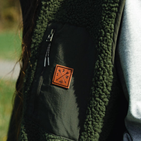 Recycled "Seeker" Sherpa Fleece Vest - Stoked&Woke Clothing