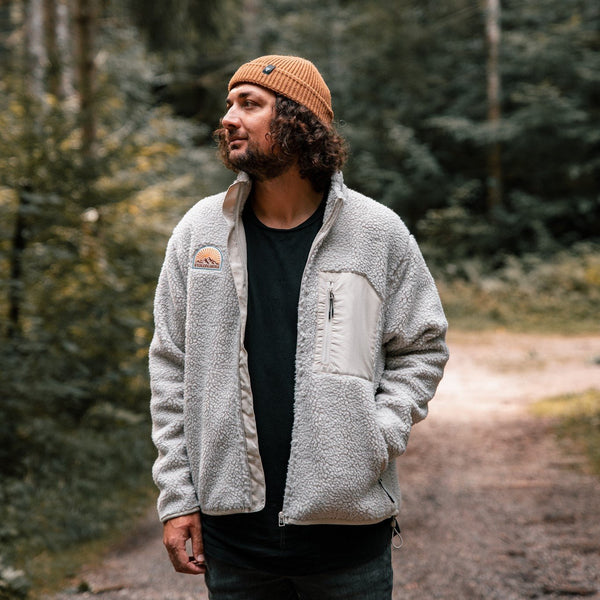 Recycled "Sunrise" Sherpa Fleece Jacket - Stoked&Woke Clothing
