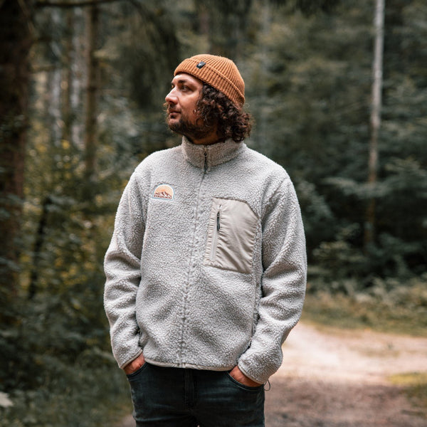 Recycled "Sunrise" Sherpa Fleece Jacket - Stoked&Woke Clothing
