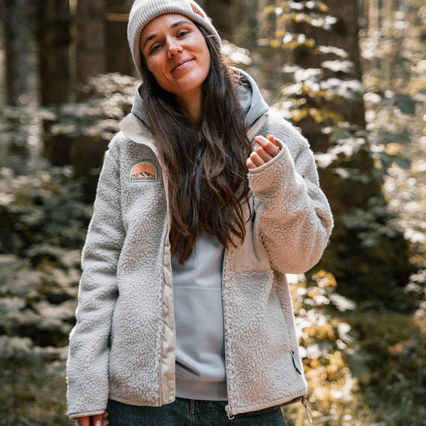 Recycled "Sunrise" Sherpa Fleece Jacket - Stoked&Woke Clothing