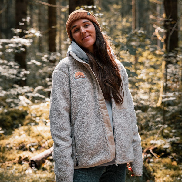 Recycled "Sunrise" Sherpa Fleece Jacket - Stoked&Woke Clothing