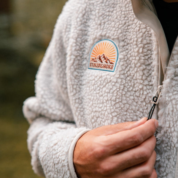 Recycled "Sunrise" Sherpa Fleece Jacket - Stoked&Woke Clothing
