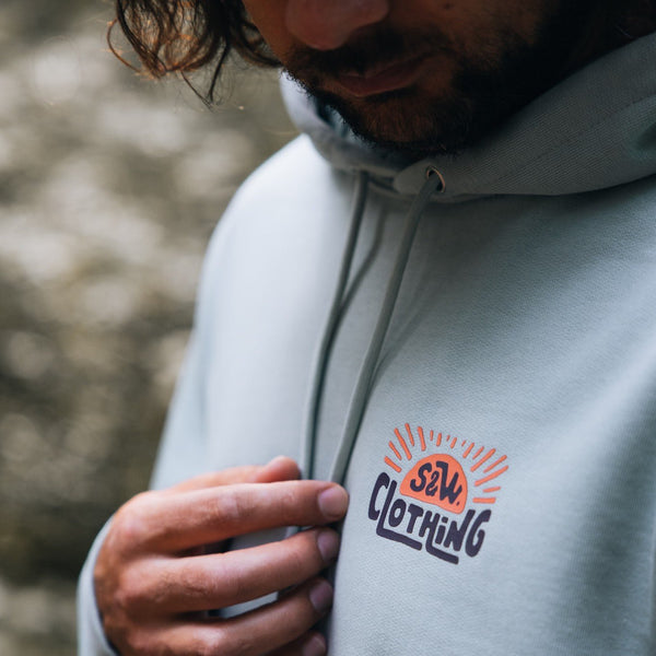 Sage Green "Free Your Mind" Hoodie - Stoked&Woke Clothing