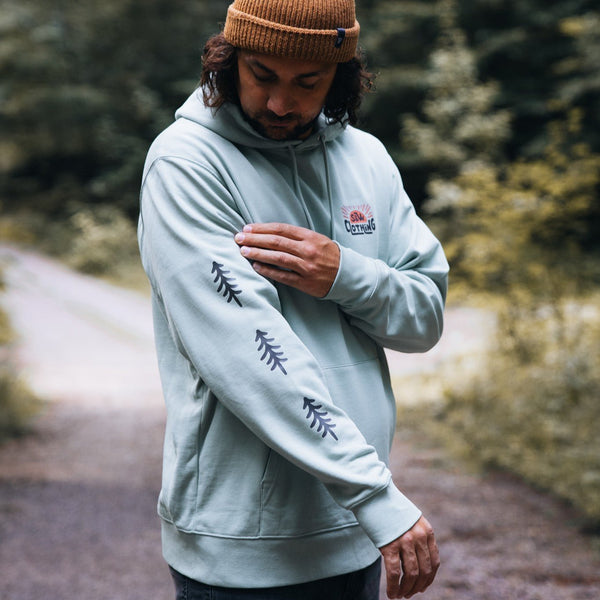 Sage Green "Free Your Mind" Hoodie - Stoked&Woke Clothing