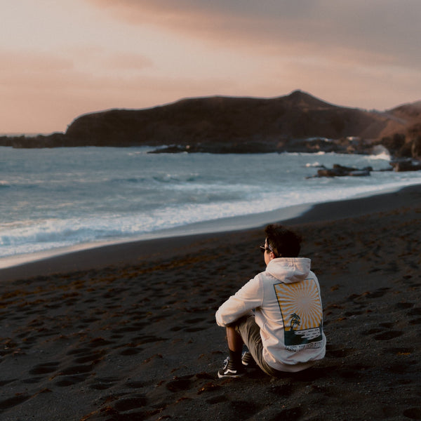 Sand "Lost in Paradise" Hoodie - Stoked&Woke Clothing