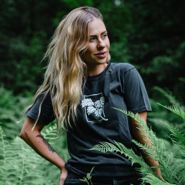 Stone Washed "Monstera" Tee - Stoked&Woke Clothing