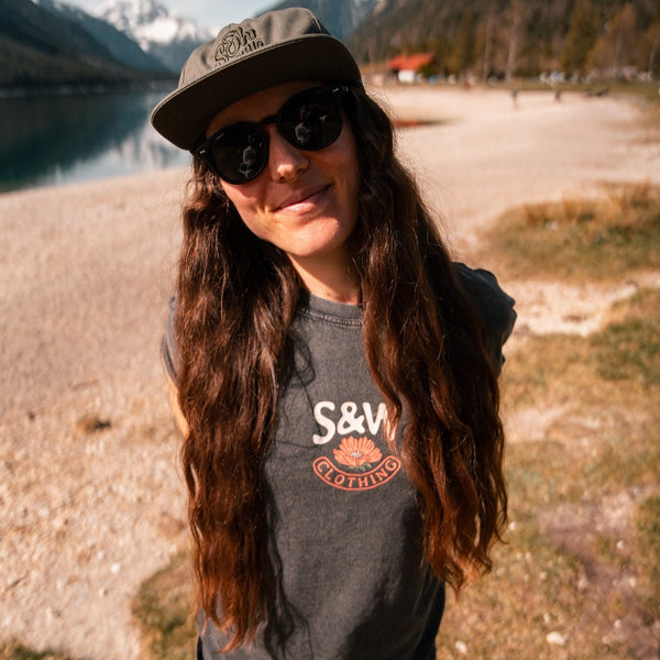 Stone Washed "Pohutukawa" Tee - Stoked&Woke Clothing