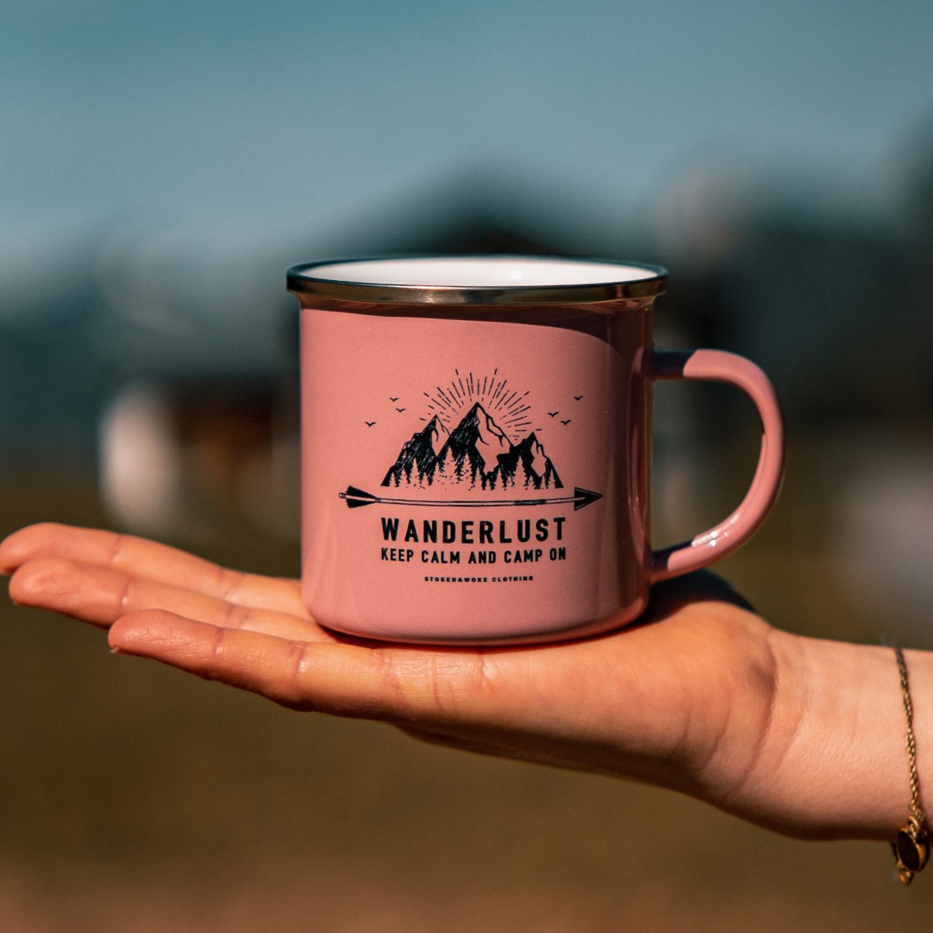 330ml "Wanderlust" Cup - Stoked&Woke Clothing