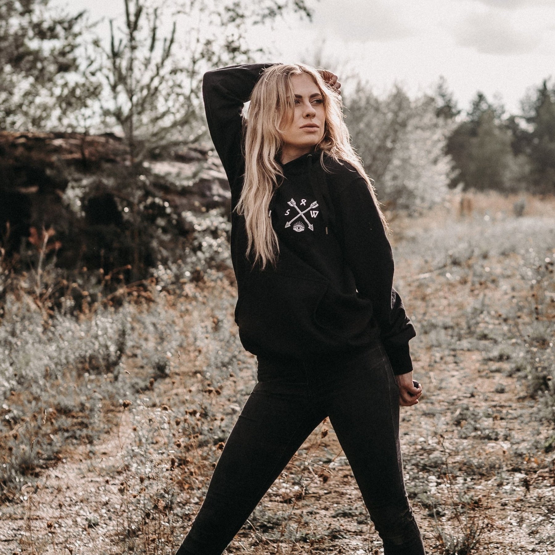 Black "Lost in Paradise" Hoodie - Stoked&Woke Clothing