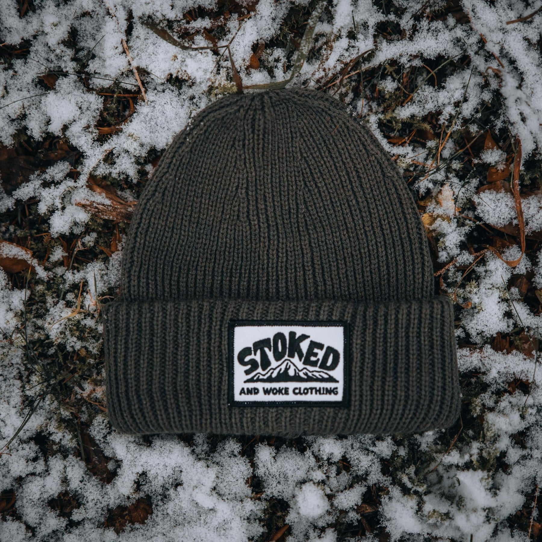 Elements Beanie "Olive Green" - Stoked&Woke Clothing