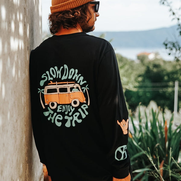 Limited Edition "Enjoy the Trip" Long Sleeve Tee - Stoked&Woke Clothing