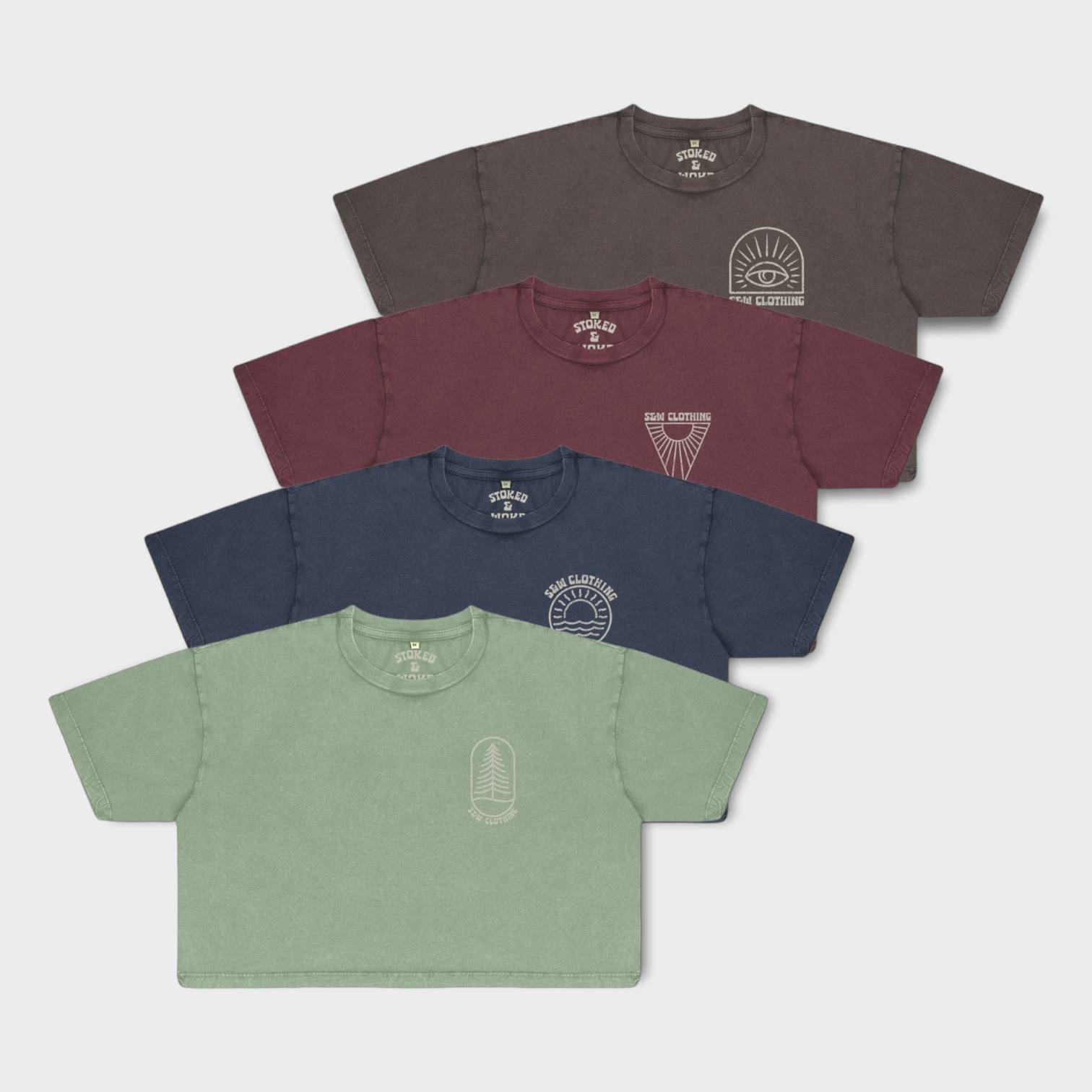 Organic Croptop Bundle - Stoked&Woke Clothing
