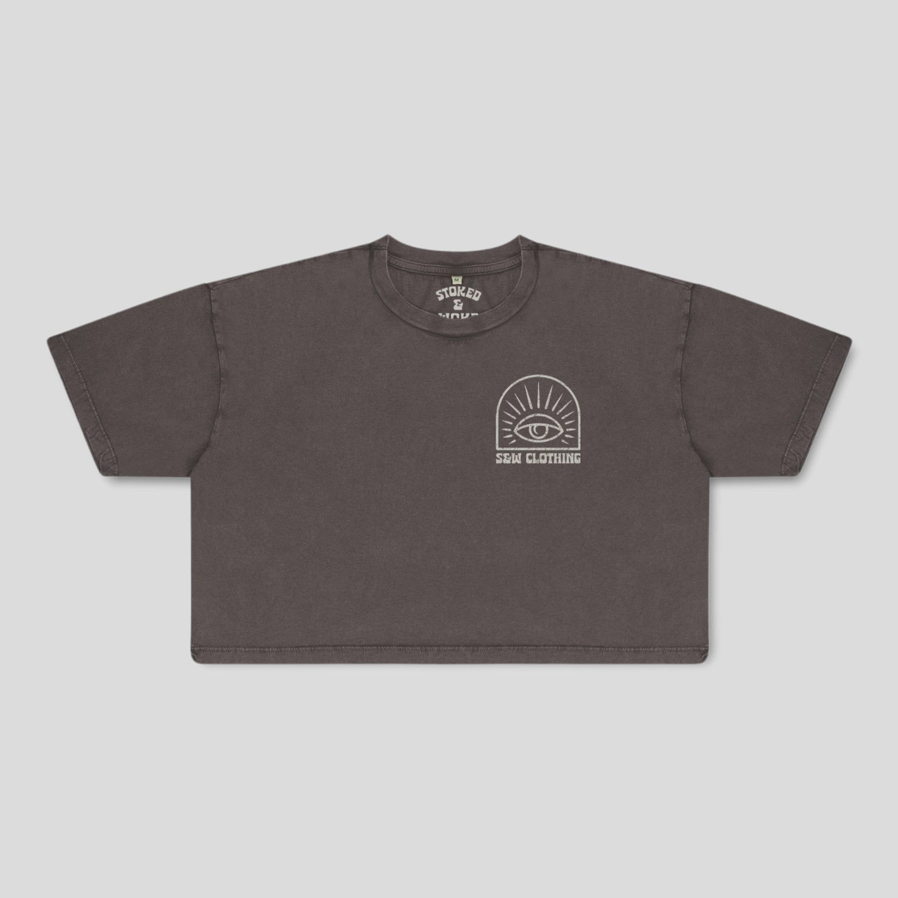 Organic "Eye" Croptop - Stoked&Woke Clothing