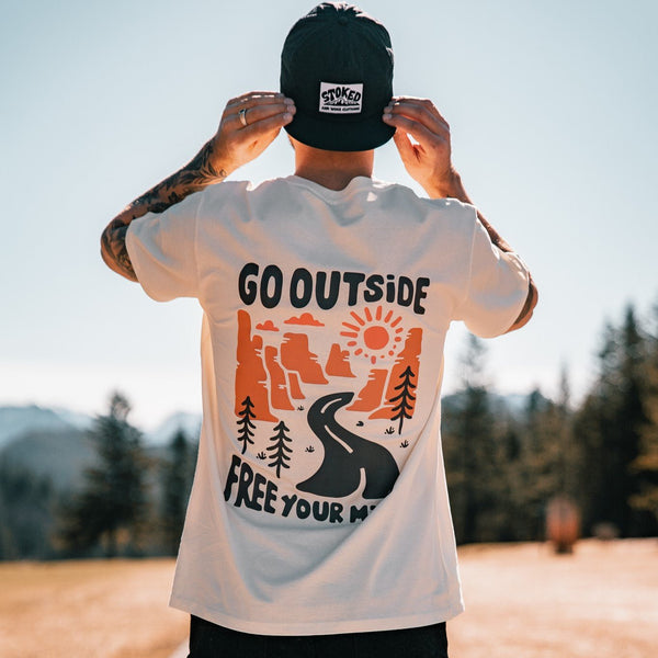 Organic "Free Your Mind" Tee - Stoked&Woke Clothing
