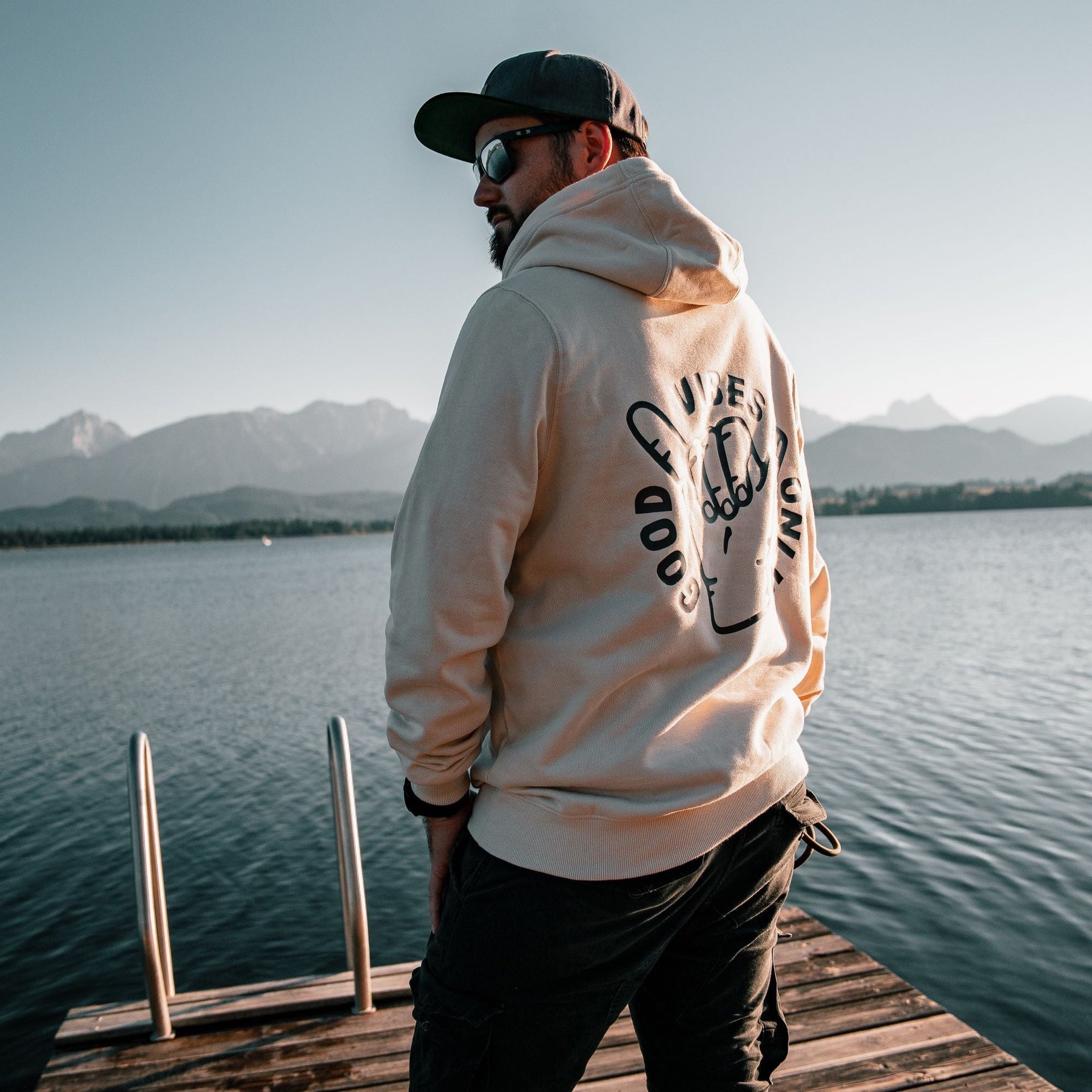 Organic "Good Vibes" Hoodie - Stoked&Woke Clothing