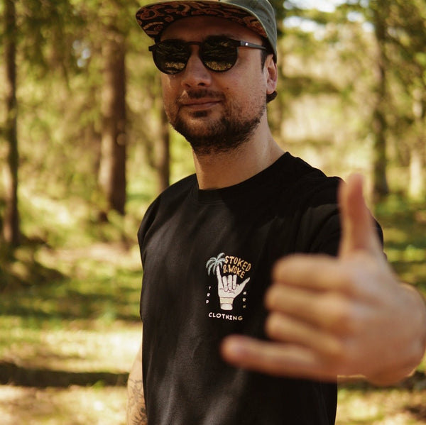 Organic "Hang Loose" Tee - Stoked&Woke Clothing