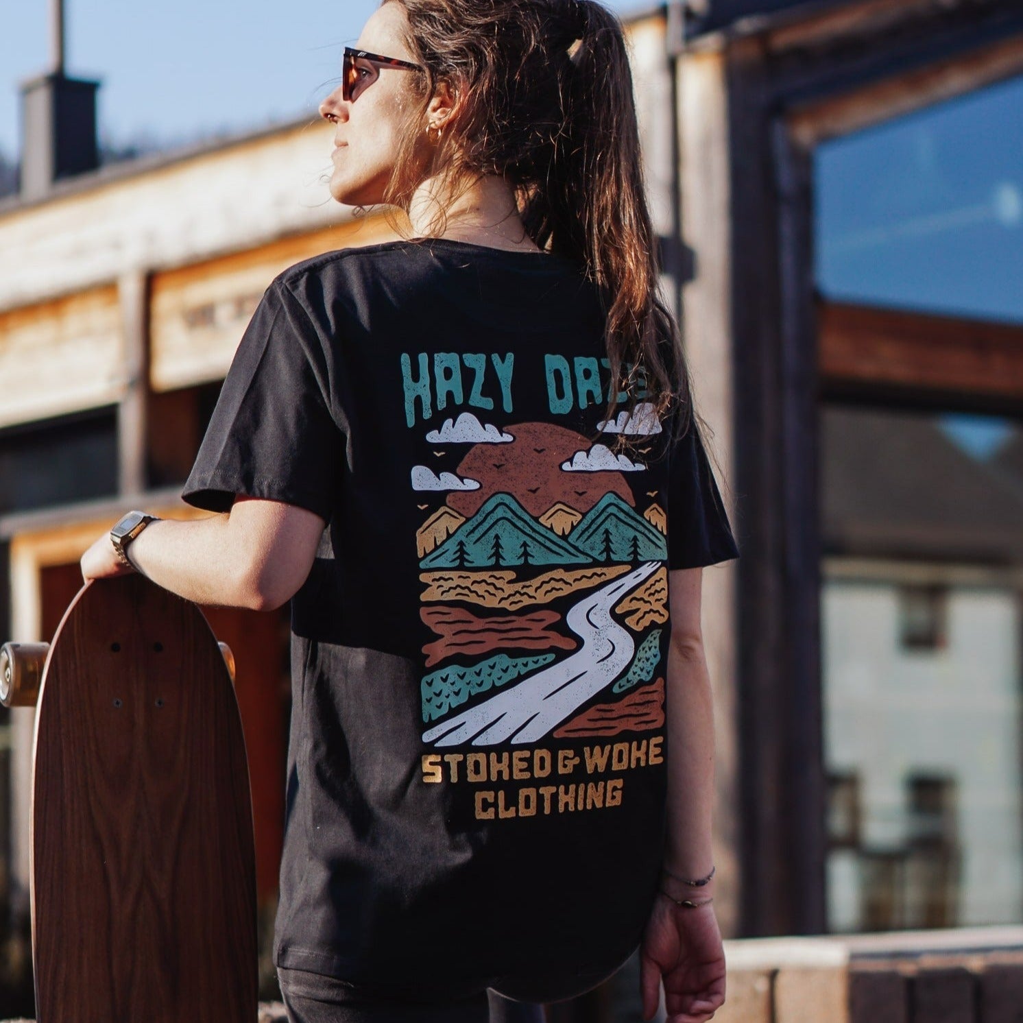 Organic "Hazy Daze" Tee - Stoked&Woke Clothing