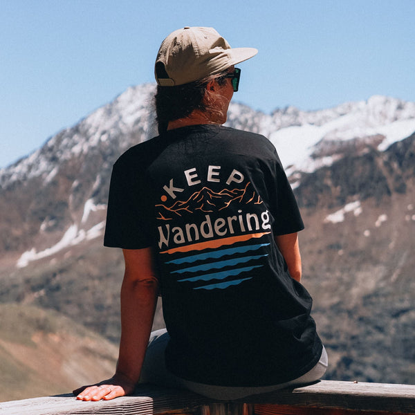Organic "Keep Wandering" Tee - Stoked&Woke Clothing
