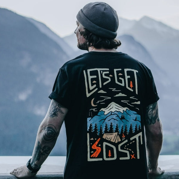 Organic "Let's Get Lost" Tee - Stoked&Woke Clothing