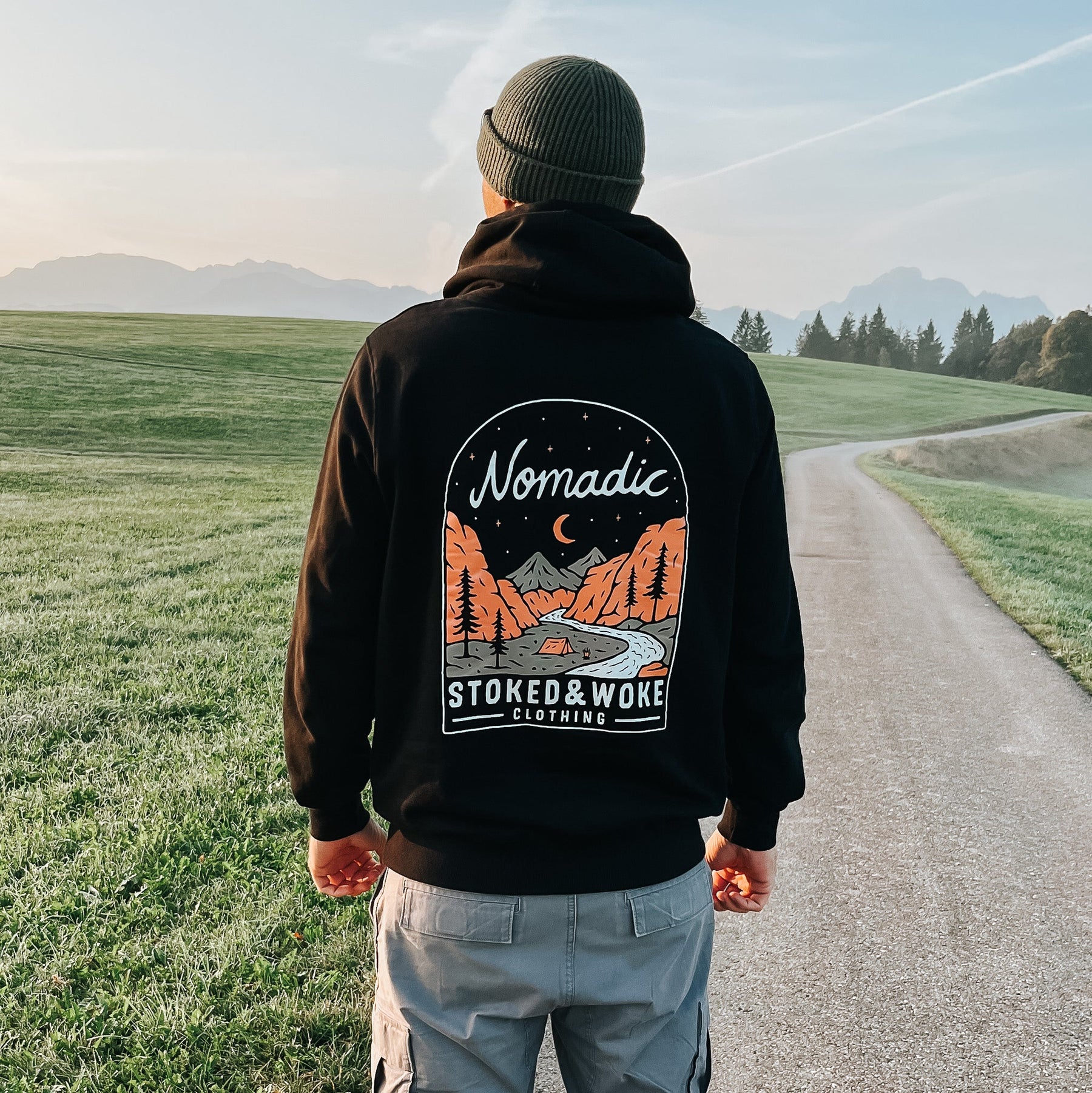 Organic "Nomadic" Hoodie - Stoked&Woke Clothing