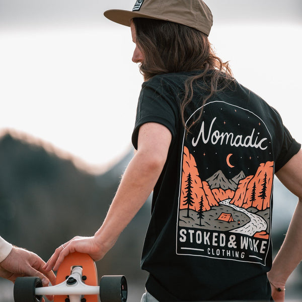 Organic "Nomadic" Tee - Stoked&Woke Clothing