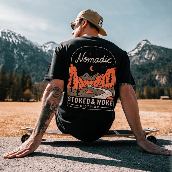 Organic "Nomadic" Tee - Stoked&Woke Clothing