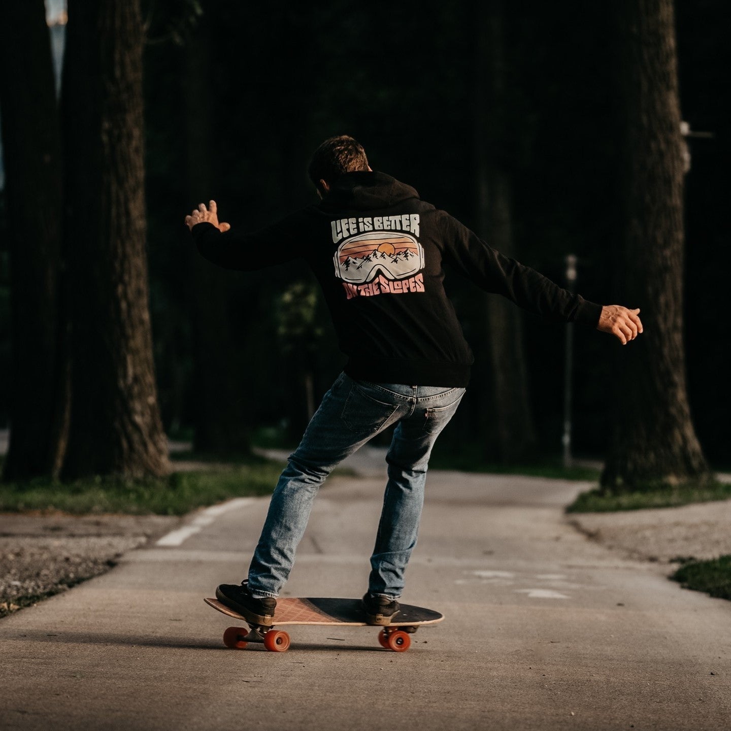 Organic "On The Slopes" Hoodie - Stoked&Woke Clothing