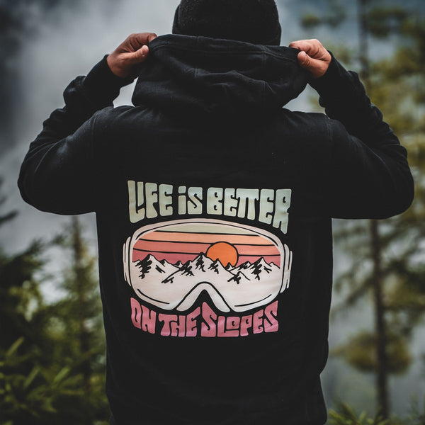 Organic "On The Slopes" Hoodie - Stoked&Woke Clothing