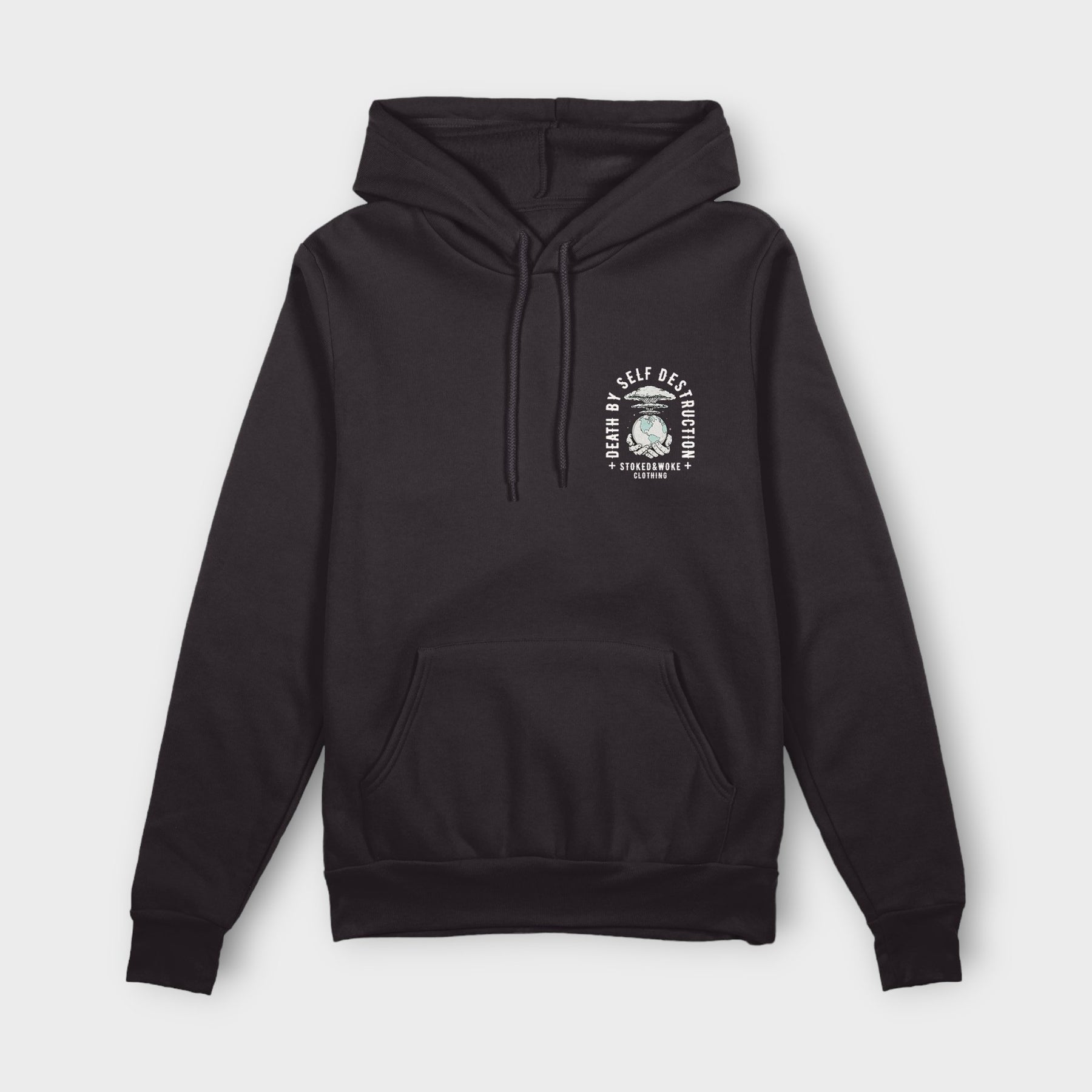 Organic "Self Destruct" Hoodie - Stoked&Woke Clothing