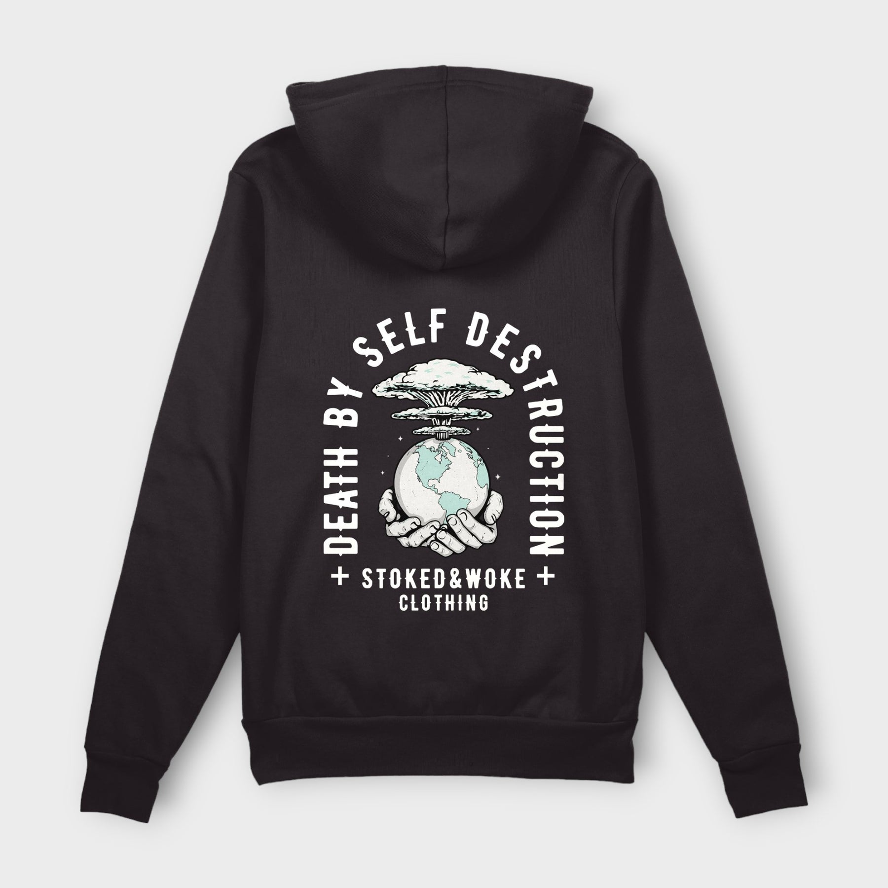 Organic "Self Destruct" Hoodie - Stoked&Woke Clothing