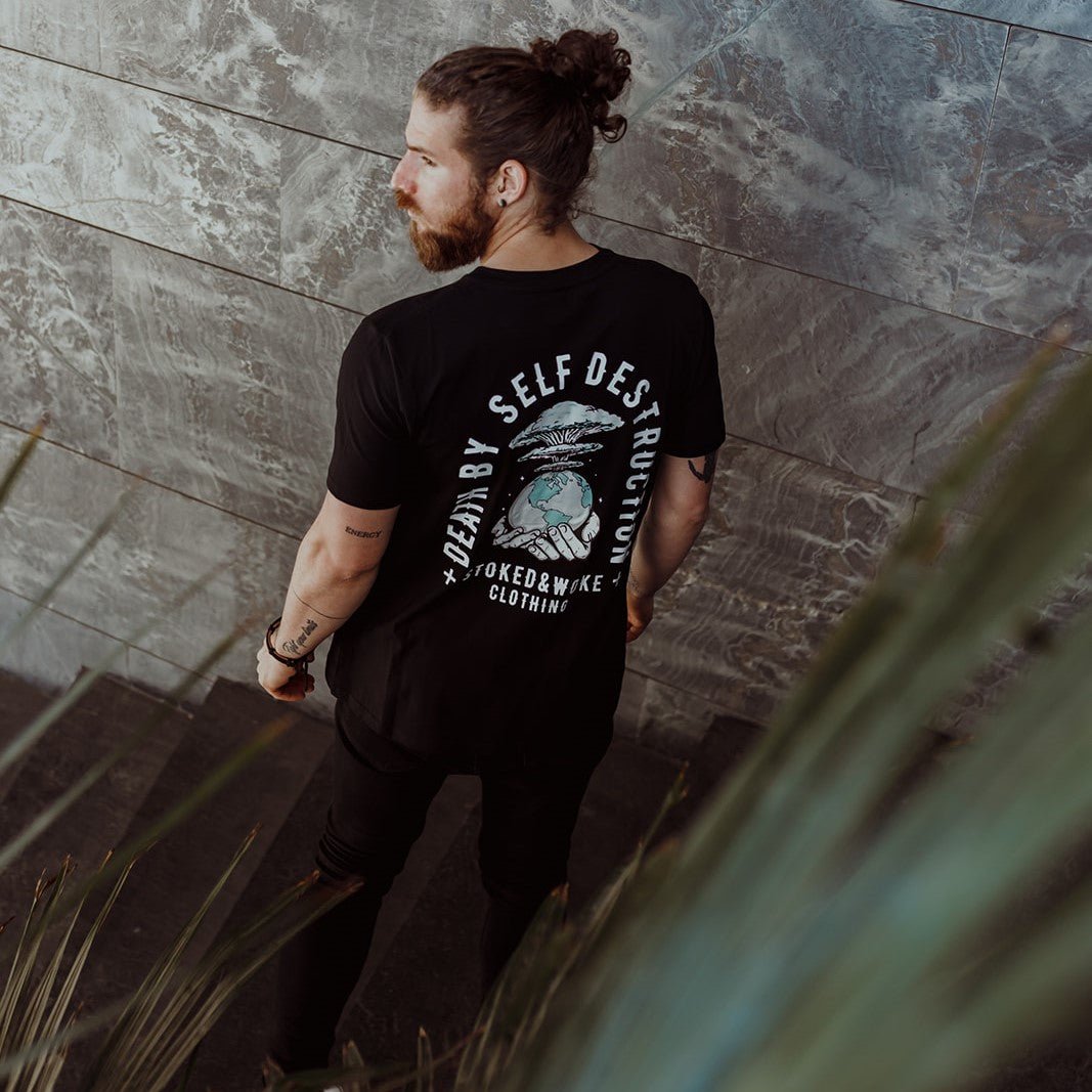 Organic "Self Destruct" Tee - Stoked&Woke Clothing