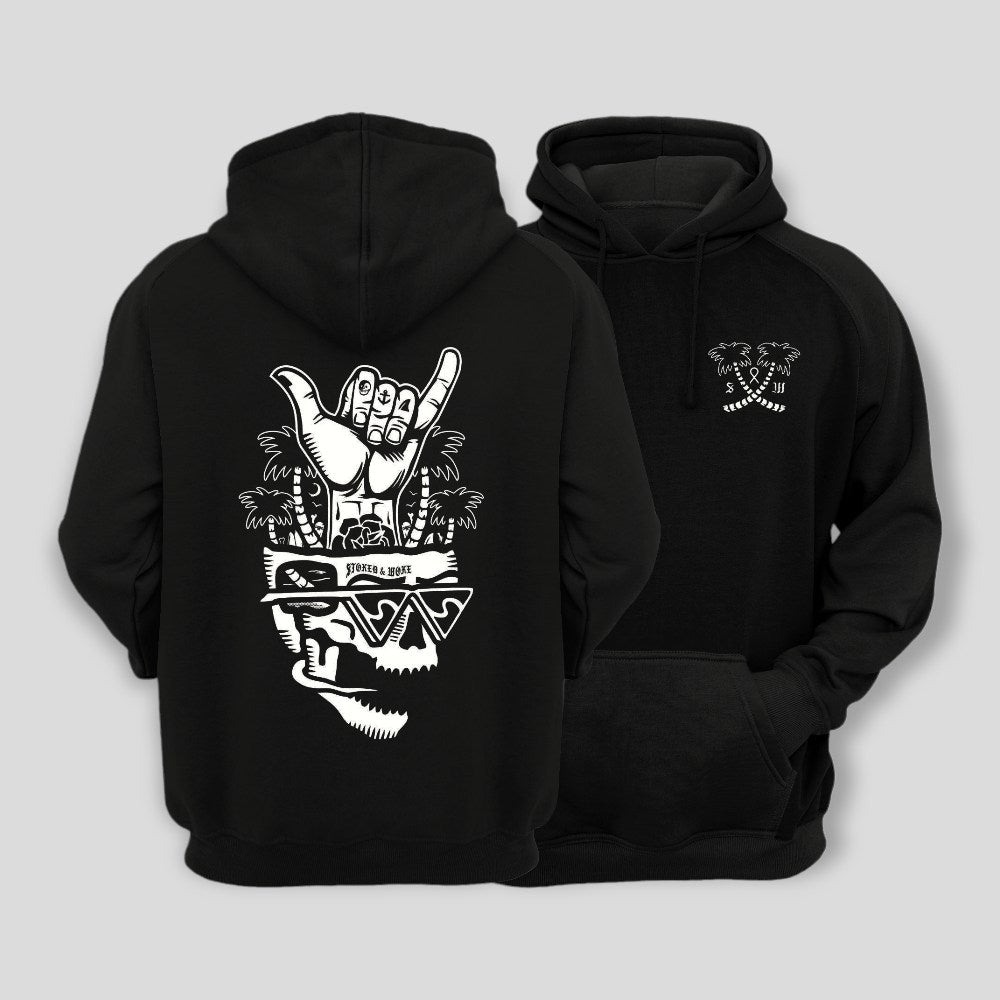Organic "Skull Island" Hoodie - Stoked&Woke Clothing