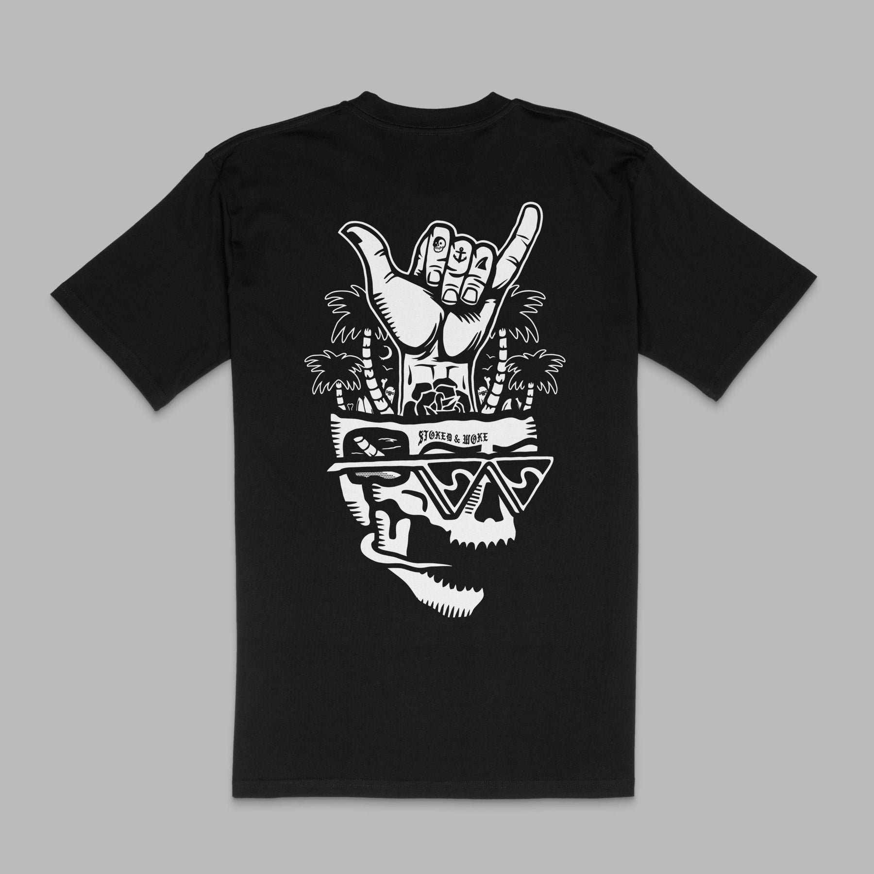 Organic "Skull Island" Tee - Stoked&Woke Clothing