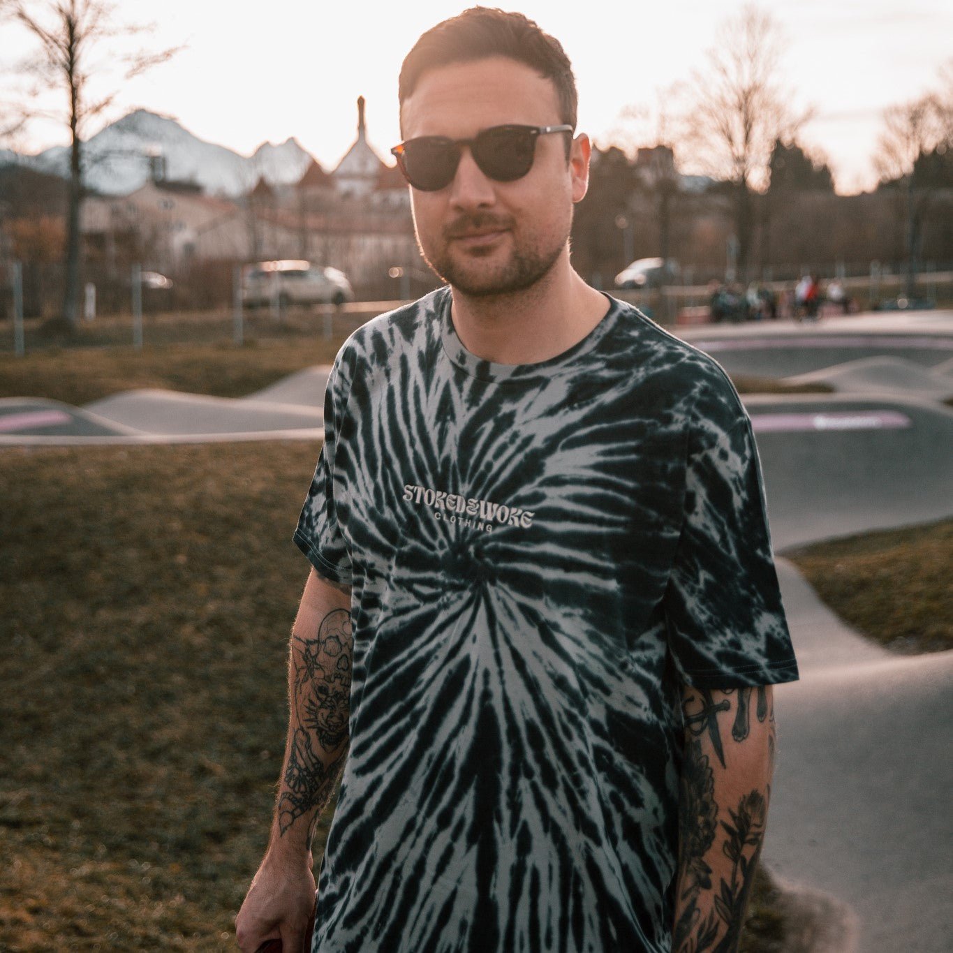 Organic "Smoke Spiral" Tee - Stoked&Woke Clothing