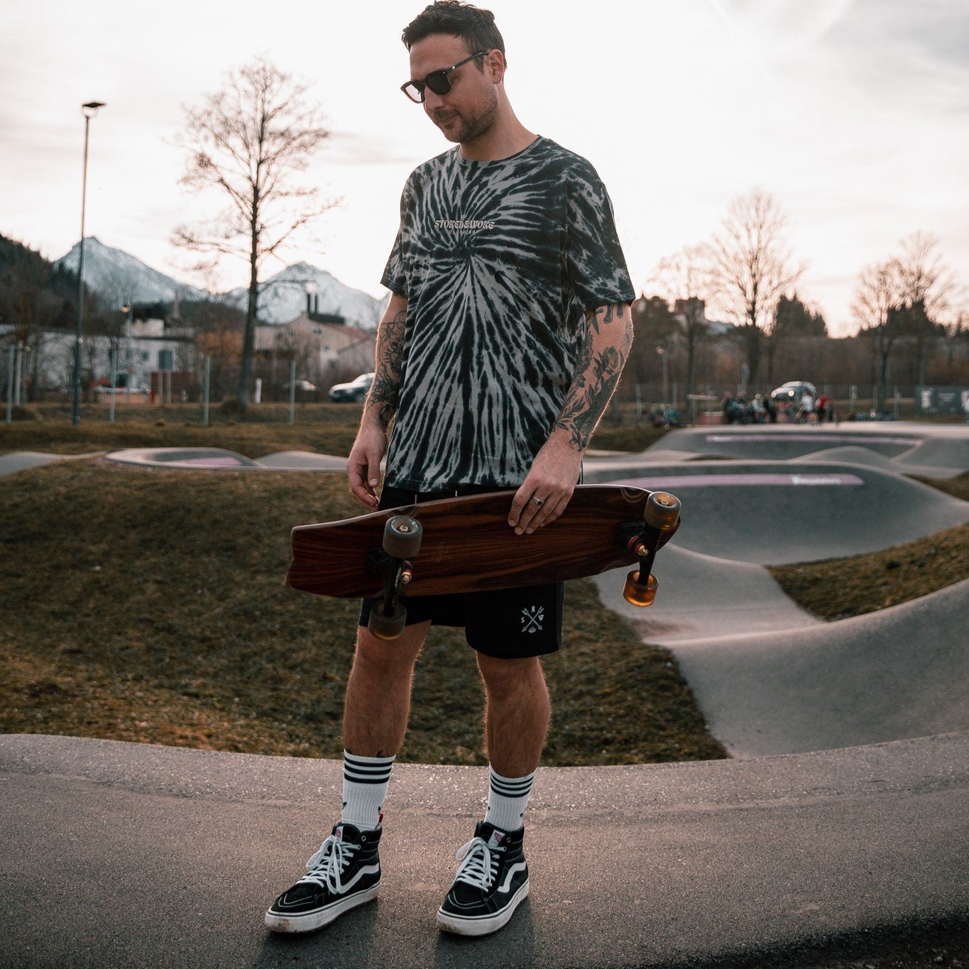 Organic "Smoke Spiral" Tee - Stoked&Woke Clothing