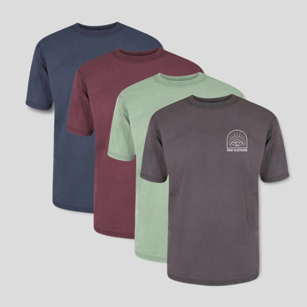 Organic "Stone Wash" Tee Bundle - Stoked&Woke Clothing