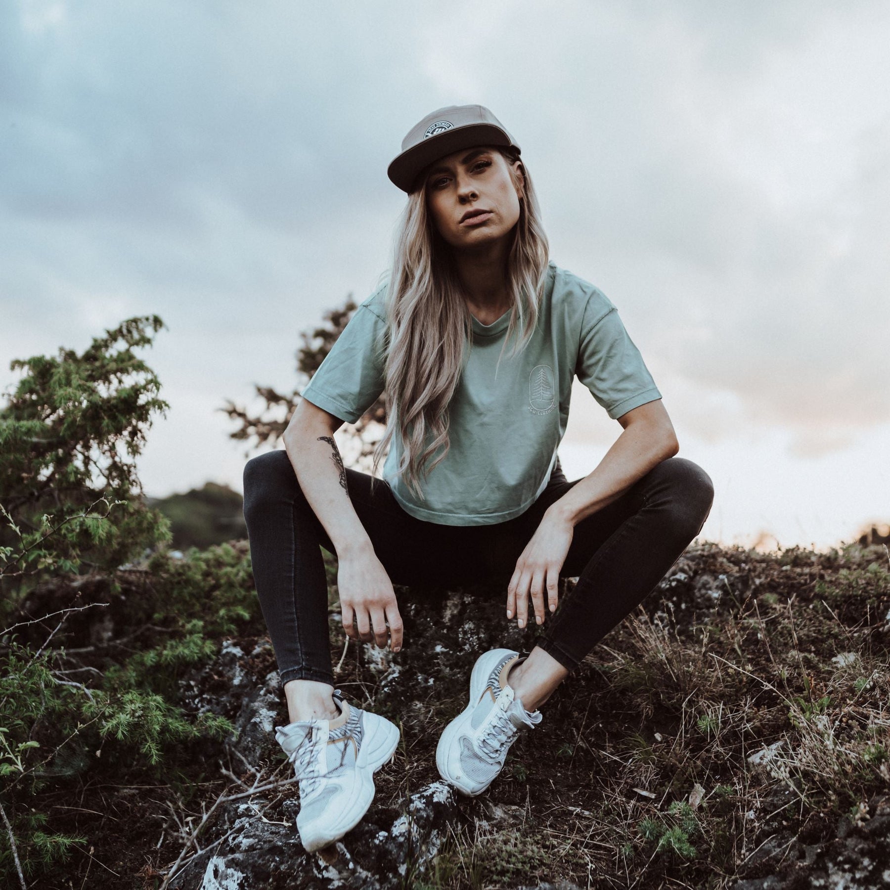 Organic "Tree" Croptop - Stoked&Woke Clothing