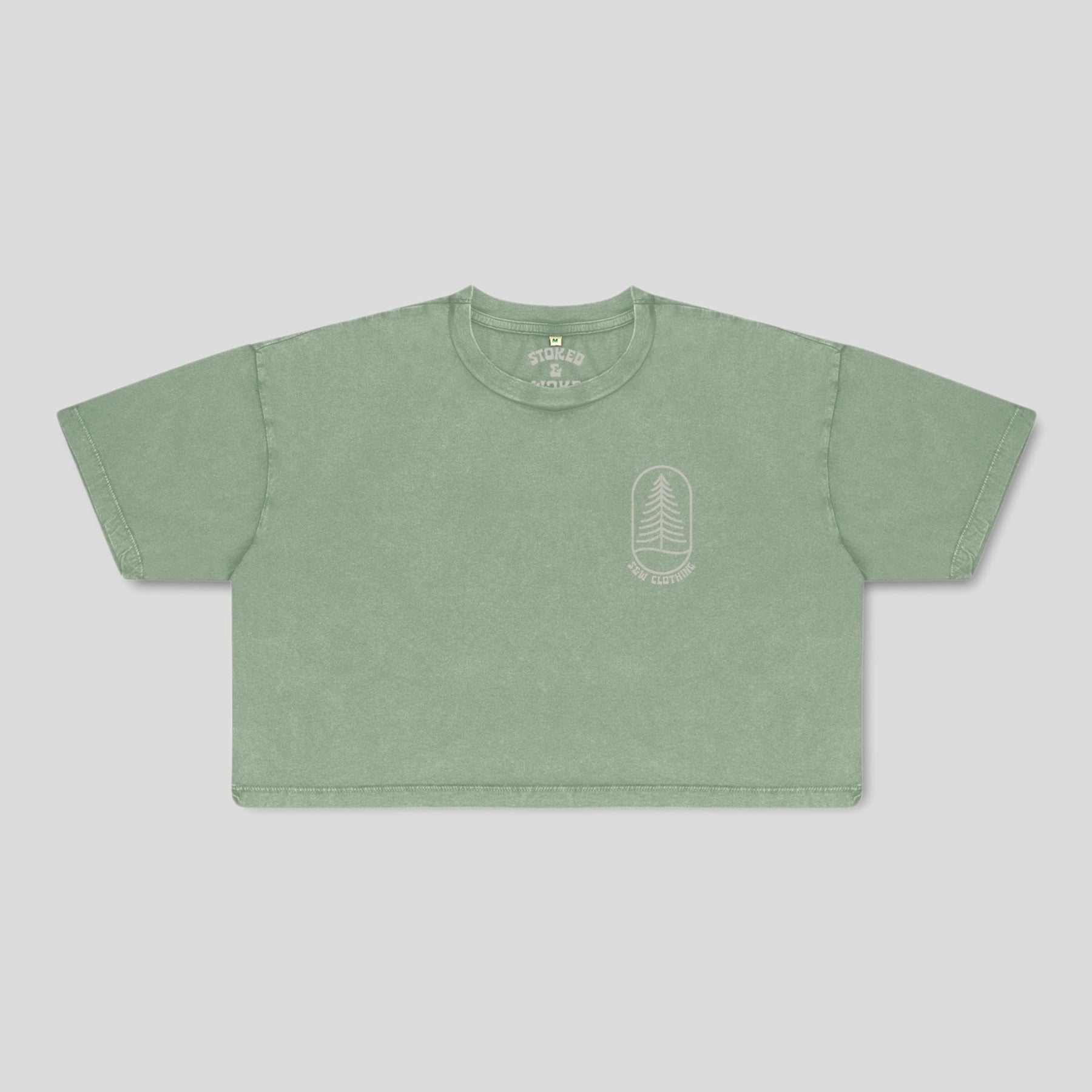 Organic "Tree" Croptop - Stoked&Woke Clothing