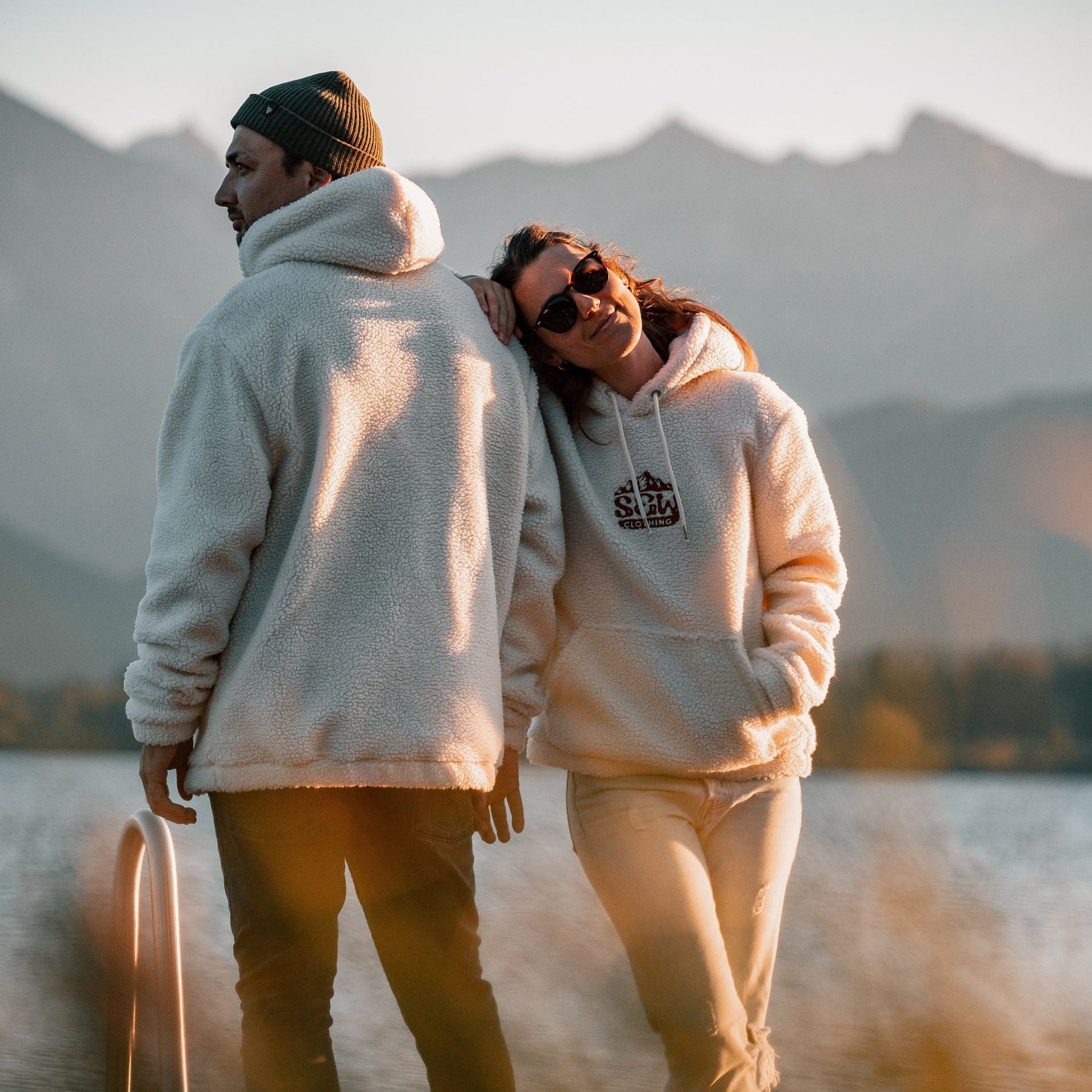 "Snuggler" Sherpa Hoodie - Stoked&Woke Clothing