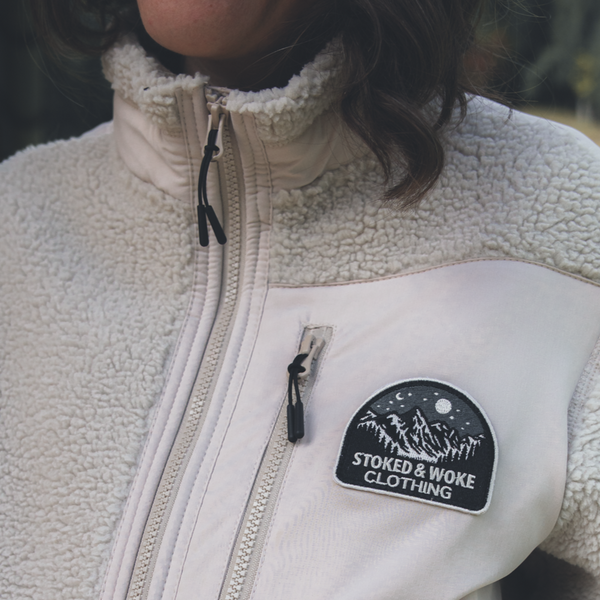 Recycled "Starry Night" Sherpa Fleece Jacket
