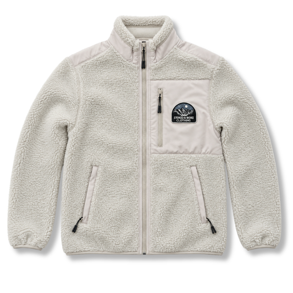 Recycled "Starry Night" Sherpa Fleece Jacket