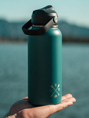 1L "Roamer" Water Bottle - Mountain Mist - Stoked&Woke Clothing