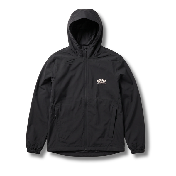Black "Outbound" Windbreaker Jacket