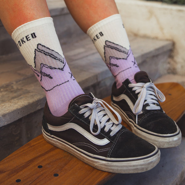Organic "Peak" Socks - Purple