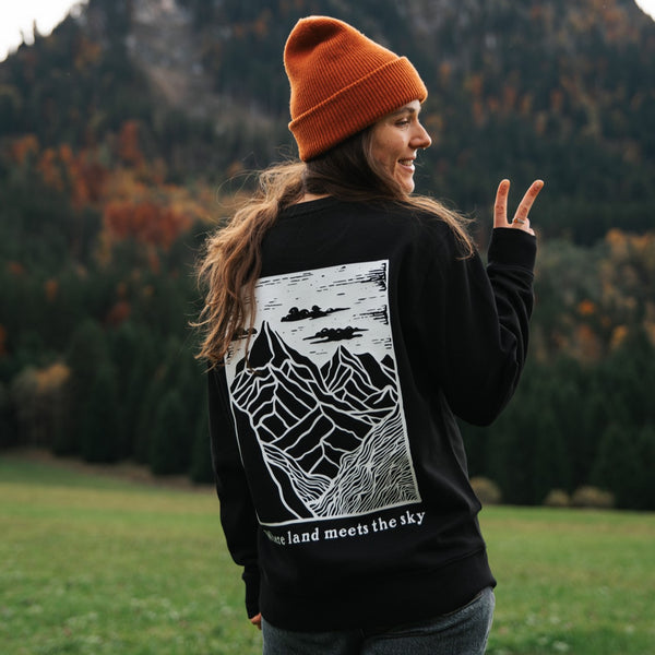 Organic "Land Meets Sky" Pullover Sweatshirt