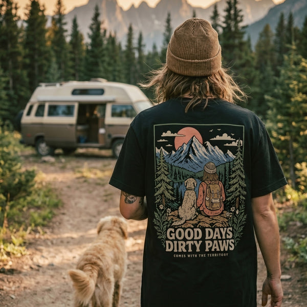 Organic "Good Days - Dirty Paws" Tee